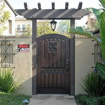 Enjoyist 3-Pack Gun Sign, There is Nothing Here Worth Your Life, Protected by Armed Property Owner Sign, 10"x 7" .04" Aluminum Reflective Sign Rust Free Aluminum-UV Protected and Weatherproof