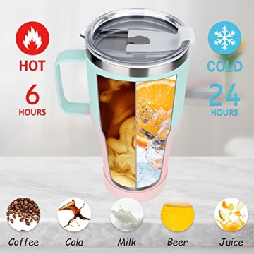 Sursip 30oz Insulated Tumbler With Dual Lids and Straw