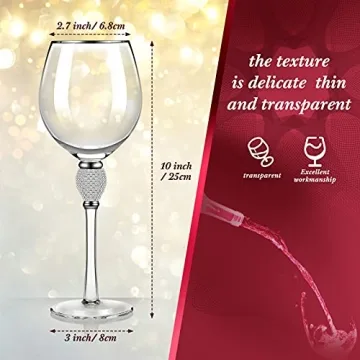 Elegant Rhinestone Wine Glasses for Every Celebration