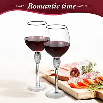 Elegant Rhinestone Wine Glasses for Every Celebration