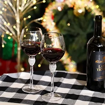 Elegant Rhinestone Wine Glasses for Every Celebration