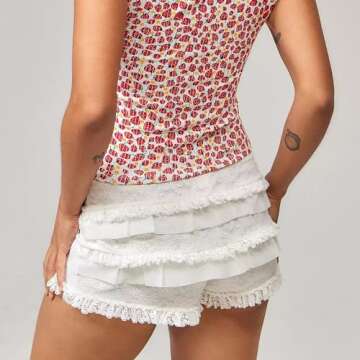 Charming Nituyy Ruffled Bloomers for Stylish Women