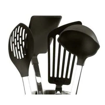 All-Clad Stainless Steel Kitchen Tool Set with Caddy