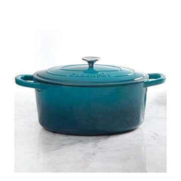 Crock-Pot Artisan 7-Quart Dutch Oven in Teal Ombre