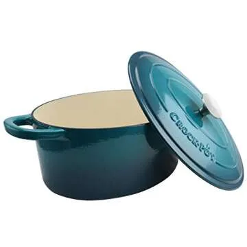 Crock-Pot Artisan 7-Quart Dutch Oven in Teal Ombre