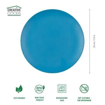 Eco-Friendly Bamboo Kids Plates Set - Safe for Toddlers