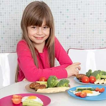 Eco-Friendly Bamboo Kids Plates Set - Safe for Toddlers