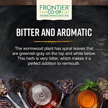 Frontier Co-op Organic Wormwood Herb for Culinary & Herbal Uses