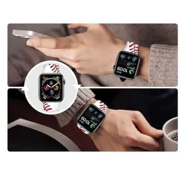 BACDOILQ Baseball Watch Band: Stylish Silicone Strap