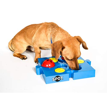 SPOT by Ethical Products Interactive Seek-A-Treat Flip 'N' Slide Dog Toy Puzzle | Dog Treat Reward T...