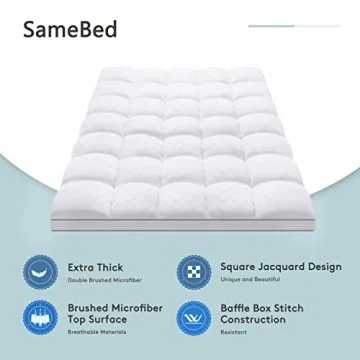 Queen Mattress Topper for Back Pain Extra Thick Comfort