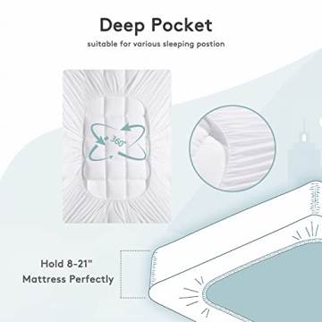 Queen Mattress Topper for Back Pain Extra Thick Comfort