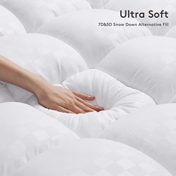 Queen Mattress Topper for Back Pain Extra Thick Comfort