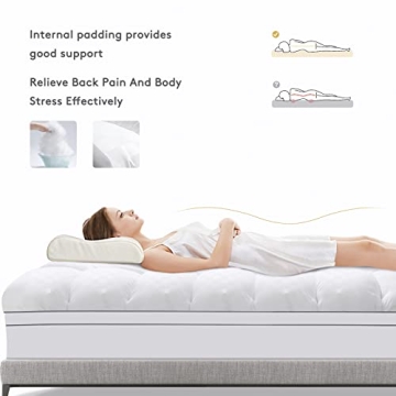 Queen Mattress Topper for Back Pain Extra Thick Comfort