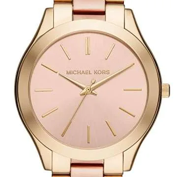 Michael Kors Slim Runway Three-Hand Two-Tone Stainless Steel Women's Watch (Model: MK3493)