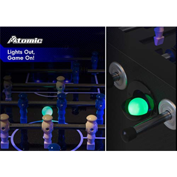 Atomic Azure Foosball Table with LED and Scoring