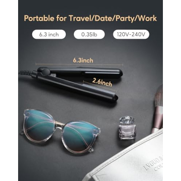 Wavytalk Mini Flat Iron for All Hair Types and Travel