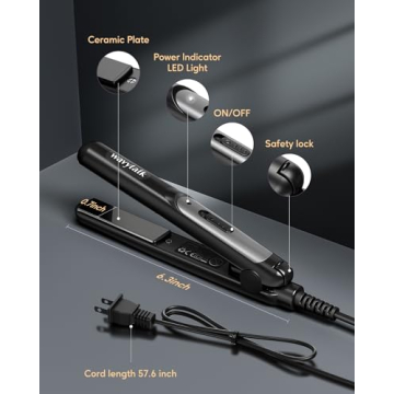 Wavytalk Mini Flat Iron for All Hair Types and Travel