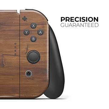 Design Skinz - Compatible with Nintendo Switch Console Bundle - Skin Decal Protective Scratch-Resistant Removable Vinyl Wrap Cover - Rough-Cut Wood Plank