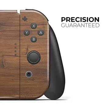 Design Skinz - Compatible with Nintendo Switch Console Bundle - Skin Decal Protective Scratch-Resistant Removable Vinyl Wrap Cover - Rough-Cut Wood Plank