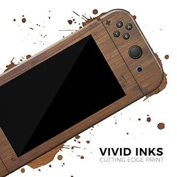 Design Skinz - Compatible with Nintendo Switch Console Bundle - Skin Decal Protective Scratch-Resistant Removable Vinyl Wrap Cover - Rough-Cut Wood Plank