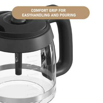 CE200 Glass Coffee Pot Replacement for Ninja Brewer