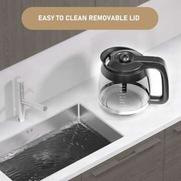 CE200 Glass Coffee Pot Replacement for Ninja Brewer