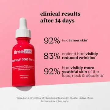 Timeless Skin Care Matrixyl 3000 Serum - Personal Care Face Serum Supports Hydration - with Hyaluronic Acid - Fragrance-Free - for Skin Care - 1 oz