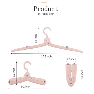 JSF Portable Foldable Plastic Clothes Hangers for Travel