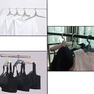 JSF Portable Foldable Plastic Clothes Hangers for Travel