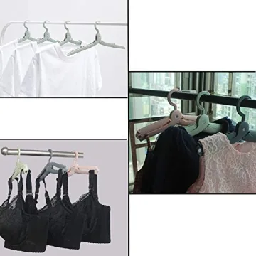 JSF Portable Foldable Plastic Clothes Hangers for Travel