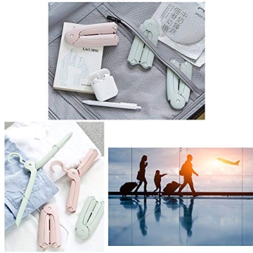JSF Portable Foldable Plastic Clothes Hangers for Travel