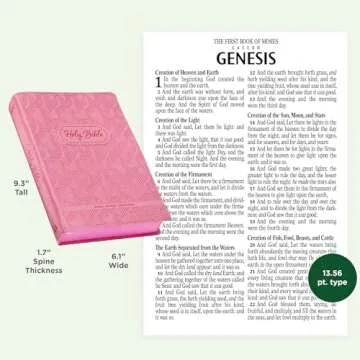 KJV Kids Bible, 40 pages Full Color Study Helps, Presentation Page, Ribbon Marker, Holy Bible for Children Ages 8-12, Blossom Pink Hearts Vegan Leather Flexible Cover (KJV Kids Editions)