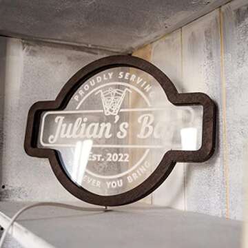 Personalized Bar Neon Sign, Custom Bar Neon Sign, Home Bar Neon Light, Bar Led Sign, Bar Light Up Si...
