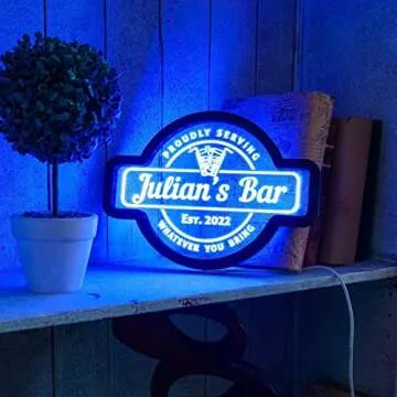 Personalized Bar Neon Sign for Home Decor