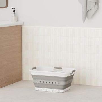 Space-Saving SAMMART 30L Collapsible Laundry Basket