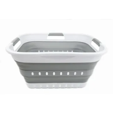 Space-Saving SAMMART 30L Collapsible Laundry Basket