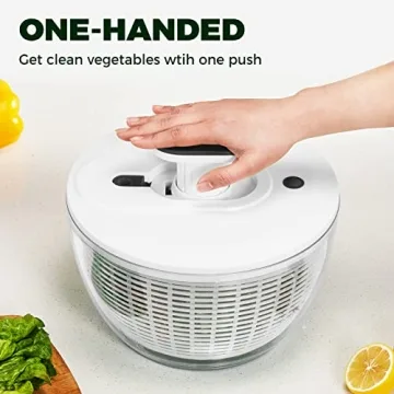 KITEXPERT Large Salad Spinner 6.3 Qt – Effortless & Fast