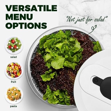 KITEXPERT Large Salad Spinner 6.3 Qt – Effortless & Fast