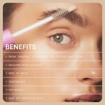 The Skinny Confidential Brow Peptide Eyebrow Growth Serum - Lengthen, Strengthen & Thicken Eye Brows for Fuller. Thicker & Healthier Brows - Lightweight & Non-Greasy Vitamin-Rich Formula