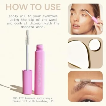 The Skinny Confidential Brow Peptide Eyebrow Growth Serum - Lengthen, Strengthen & Thicken Eye Brows for Fuller. Thicker & Healthier Brows - Lightweight & Non-Greasy Vitamin-Rich Formula