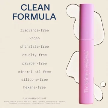 The Skinny Confidential Brow Peptide Eyebrow Growth Serum - Lengthen, Strengthen & Thicken Eye Brows for Fuller. Thicker & Healthier Brows - Lightweight & Non-Greasy Vitamin-Rich Formula