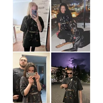 Stylish Aelfric Eden Doberman Graphic Oversized T-Shirt