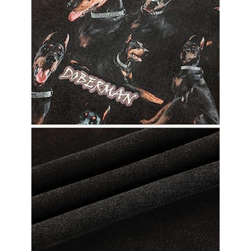 Stylish Aelfric Eden Doberman Graphic Oversized T-Shirt