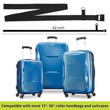 VolkGo Car Seat Travel Strap – Car Seat Travel Belt to Convert Car Seat and Carry-on Rolling Suitcase into an Airport Car Seat Stroller