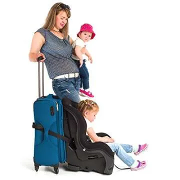 VolkGo Car Seat Travel Strap – Car Seat Travel Belt to Convert Car Seat and Carry-on Rolling Suitcase into an Airport Car Seat Stroller