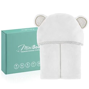 Ultra-Soft Bamboo Baby Hooded Towel for Newborns and Toddlers