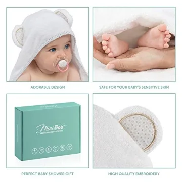 Ultra-Soft Bamboo Baby Hooded Towel for Newborns and Toddlers