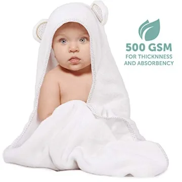 Ultra-Soft Bamboo Baby Hooded Towel for Newborns and Toddlers