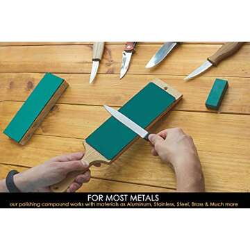 BeaverCraft Leather Strop Compound 2 OZ for Polishing Knives